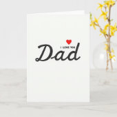Carte Simple Je T'Aime Papa (Fleur jaune)