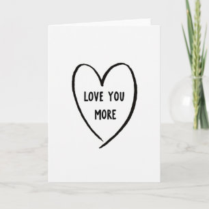 Carte Simple Je T'Aime Plus