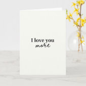 Carte simple « Je t'aime plus » (Fleur jaune)