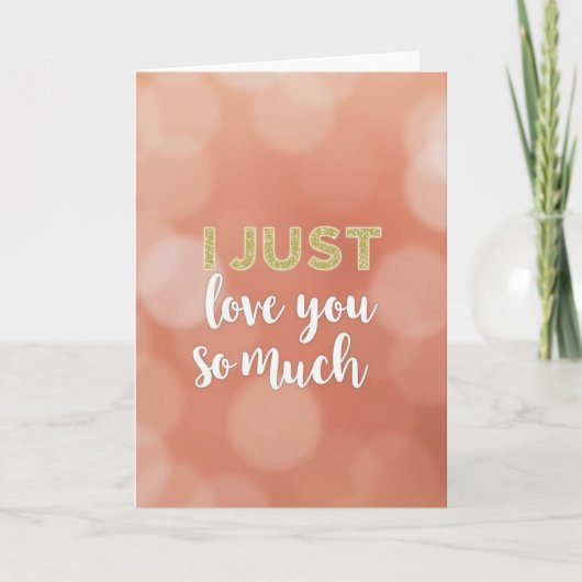 Carte simple je t'aime tellement (Devant)