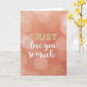 Carte simple je t'aime tellement (Fleur jaune)