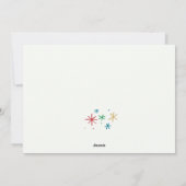 Carte simple Joyeuse et brillante photo Red Holida (Dos)