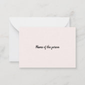 Carte simple Joyeuse nouvelle année en rose doux (Dos)