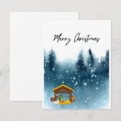 Carte simple Joyeux Noël (Devant / Derrière)