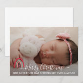 Carte Simple Joyeux Noël Photo (Devant / Derrière)