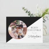 Carte simple Joyeux Noël Photo Holiday (Debout devant)