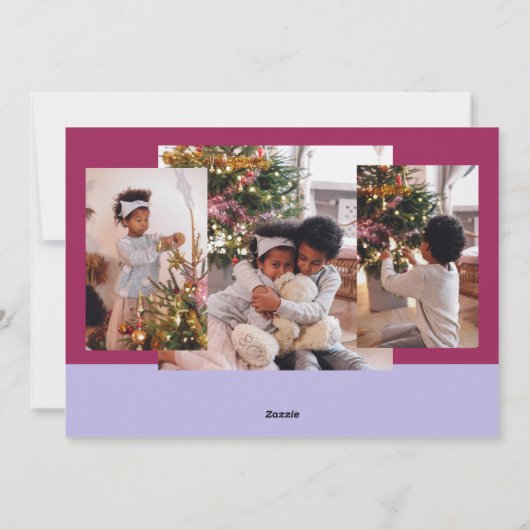 Carte simple Joyeux Noël Photo Holiday (Dos)