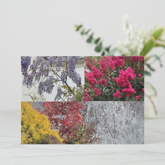 Carte simple Le nouvel an (Debout devant)