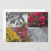 Carte simple Les Quatre Saisons (Devant / Derrière)