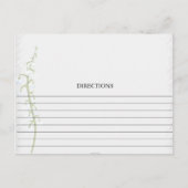 Carte simple Lily of the Valley Recette (Devant)