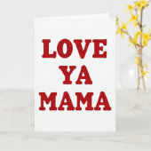 Carte Simple Love Ya Mama (Fleur jaune)
