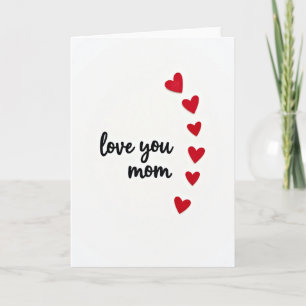 Carte simple Love You Mom