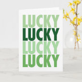 Carte simple Lucky Greens (Fleur jaune)