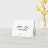 Carte Simple Maison Accueil Anniversaire Client Félicita (Fleur jaune)