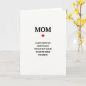 Carte simple "Maman je t'aime" (Fleur jaune)