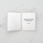 Carte Simple Mari blanc et Brown 60e anniversaire (Intérieur)