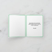 Carte Simple Mari blanc et vert 60e anniversaire (Intérieur)