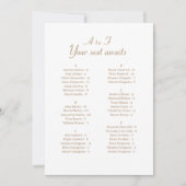 Carte simple Mariage alphabétique (Devant)