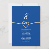 Carte Simple Mariage Bleu (Dos)