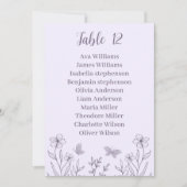 Carte simple mauve florale (Devant)
