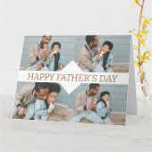 Carte Simple Meilleur Papa Jamais Simple Fête des pères  (Fleur jaune)