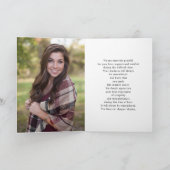 Carte simple mémorial funéraire 2 (Intérieur)