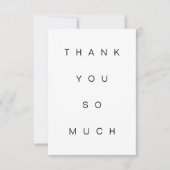 Carte simple Merci tellement plate (Devant)