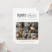 Carte Simple mignonne Bonne fête des mères Collage photo (Devant/Arrière en situation)