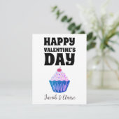 Carte Simple mignonne coeur Joyeux Valentines jour Coupl (Debout devant)