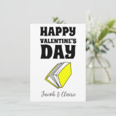 Carte Simple mignonne coeur Joyeux Valentines jour Coupl (Debout devant)