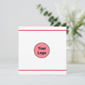 CARTE SIMPLE MINIMAL AJOUTER VOTRE LOGO TEXTE PERSONNALI (Debout devant)