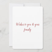 Carte simple minimum ajouter votre texte halloween (Dos)