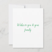 Carte simple minimum ajouter votre texte st. patricks da (Dos)