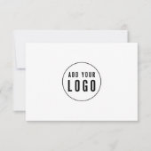 Carte Simple Modern Ajouter Votre Certificat Cadeau Logo (Devant)