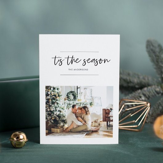 Carte Simple Modern Christma | Tis the Season