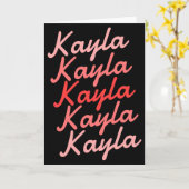 Carte Simple Modern Cool Tygraphy Name Toddler (Fleur jaune)