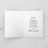 Carte Simple Modern Cursive Custom Photo Birthday (Intérieur)