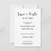 Carte Simple Modern Personalized Photo Engagement Couple (Dos)