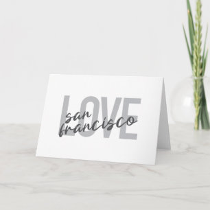 Carte Simple, moderne, design urbain Love San Francisco