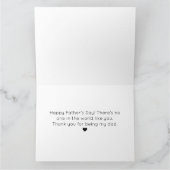 Carte Simple moderne Fête des pères familiale Nom photo (Intérieur)