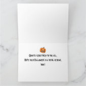 Carte Simple moderne Happy Halloween photo collage famil (Intérieur)