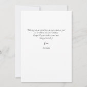 Carte Simple Moderne Joyeux Anniversaire Style N'Importe (Dos)