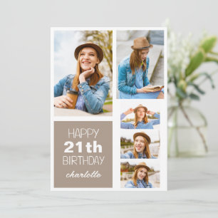 Carte Simple Moderne Joyeux Anniversaire Style N'Importe