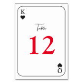 Carte simple moderne Mariage Queen King Numéro de  (Par défaut)