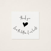 Carte simple moderne Merci Hearts Couple Card (Devant)