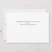 Carte Simple moderne mignonne Maman Joyeuse Fête des mèr (Dos)