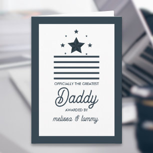 Carte Simple moderne noir blanc grand père
