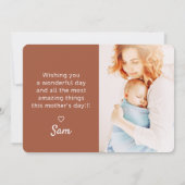 Carte Simple moderne photos personnalisées Joyeux fête d (Dos)