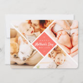 Carte Simple moderne photos personnalisées Joyeux fête d (Devant)