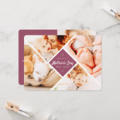 Carte Simple moderne photos personnalisées Joyeux fête d (Devant/Arrière en situation)